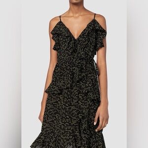 Derek Lam 10Crosby silk ruffled wrap dress